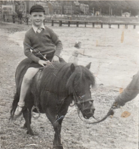 William Connolly riding a pony